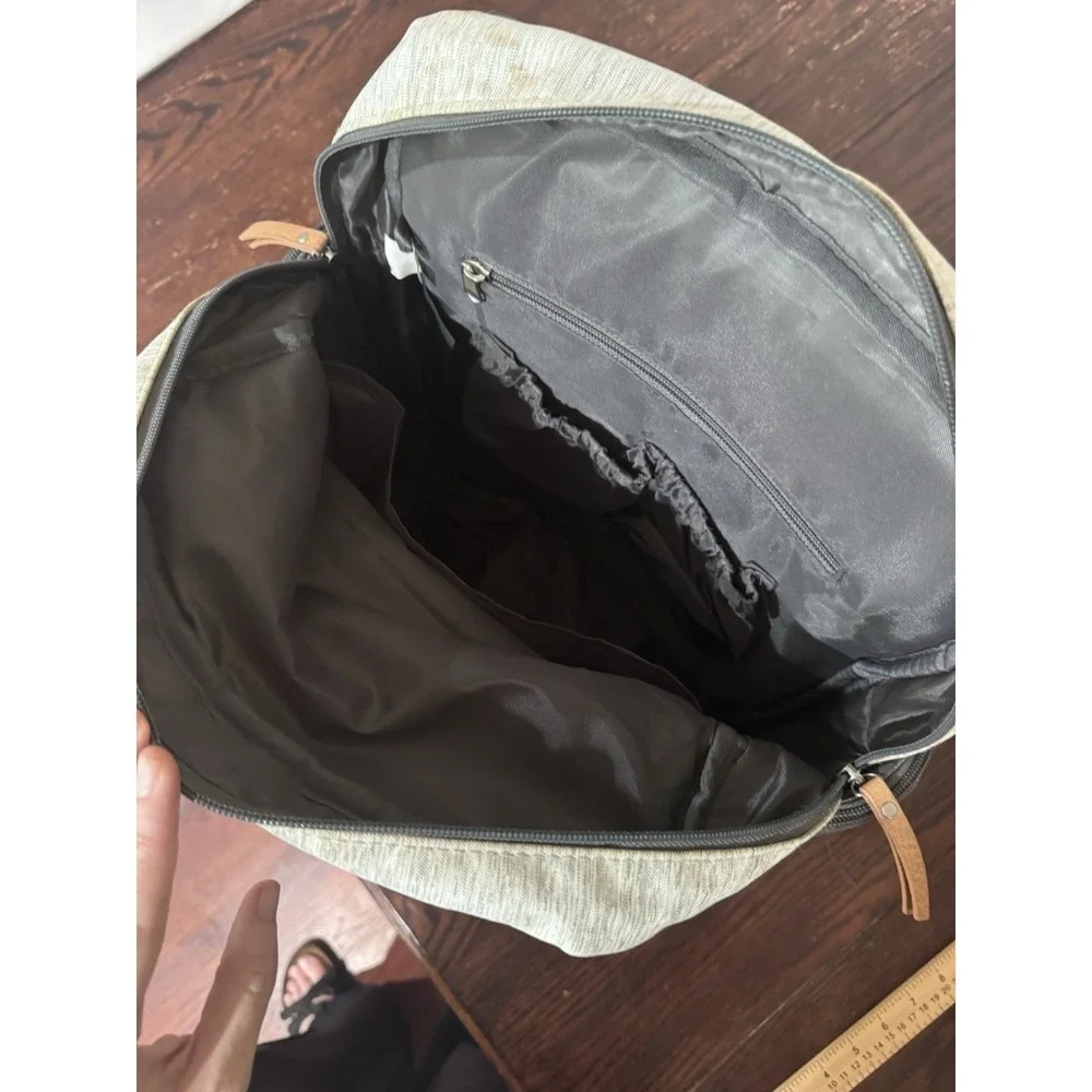 Eddie Bauer Cascade First Adventure Backpack Diaper Bag - Gray Preppy Neutral